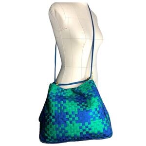 Vintage Bottega Veneta Intrecciato woven silk bag